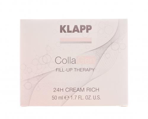 Клапп Питательный крем 24H Cream Rich, 50 мл (Klapp, CollaGen), фото-2