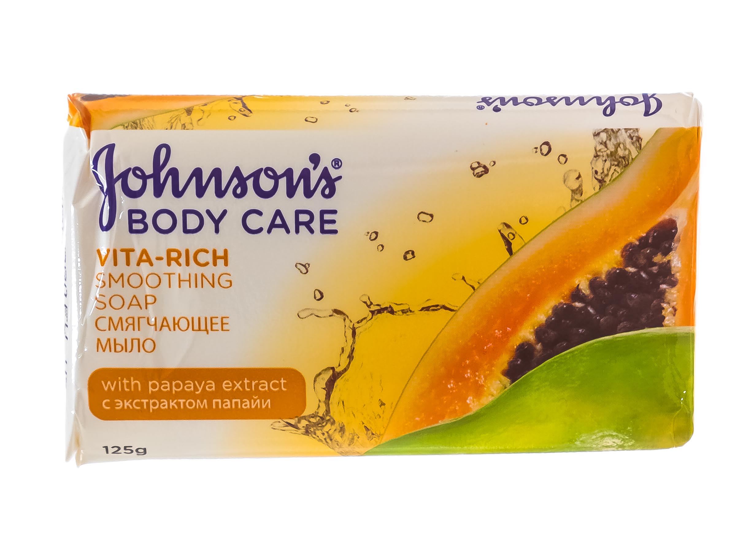 

Johnsons Смягчающе мыло с экстрактом папайи, 125 г (Johnsons, Care Vita-rich)