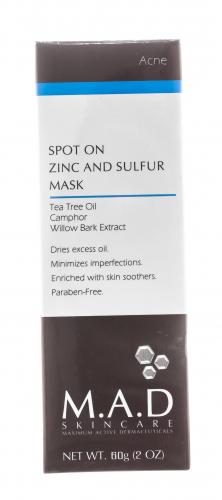 Подсушивающая  маска с цинком и серой, 60 мл (Acne), фото-2