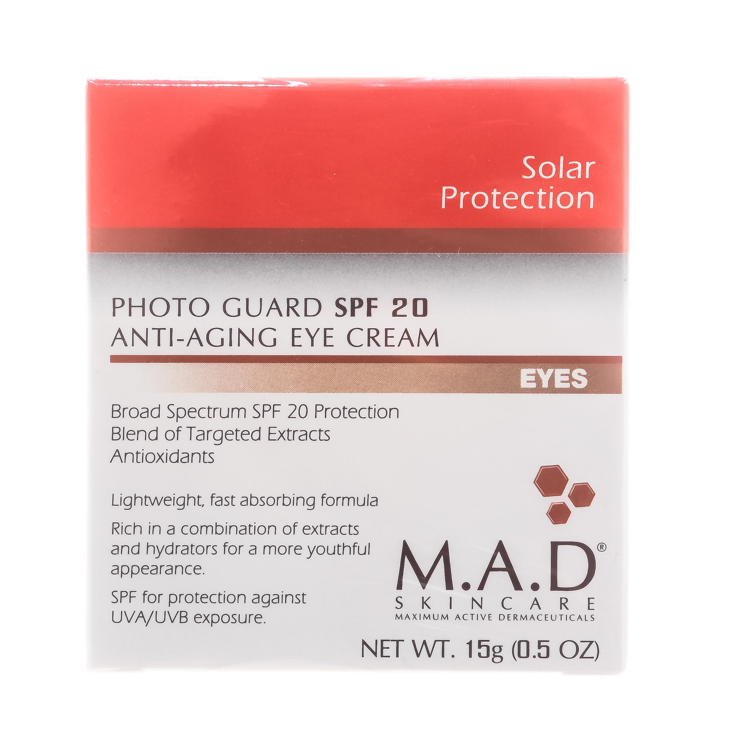 M.A.D. Антивозрастной крем для глаз с защитой spf 20, 15 гр (M.A.D., )