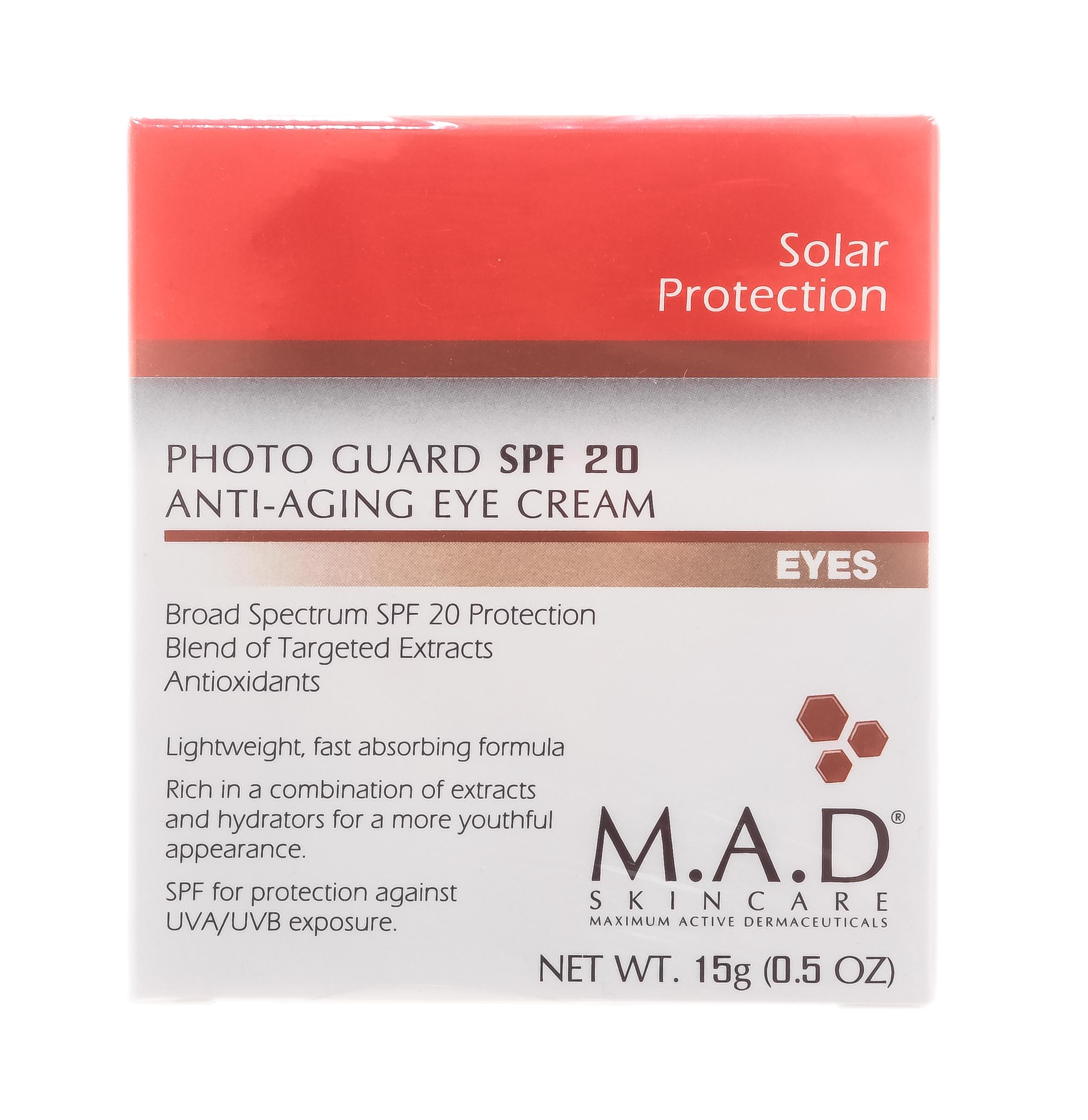 

M.A.D. Антивозрастной крем для глаз с защитой spf 20, 15 гр (M.A.D., )