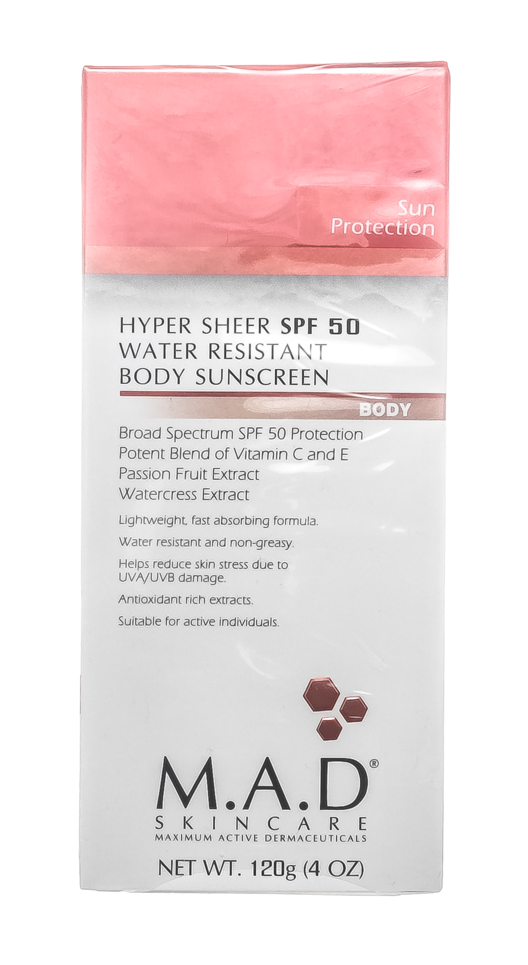 

M.A.D. Лосьон для тела водооталкивающий защитный spf 50, 120 мл (M.A.D., )