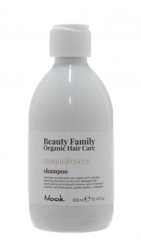 Нук Восстанавливающий шампунь для сухих и поврежденных волос Maqui&amp;Cocco, 300 мл (Nook, Beauty Family)