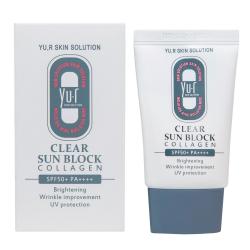 Солнцезащитный крем Clear Sun Block Collagen SPF50, 30 мл