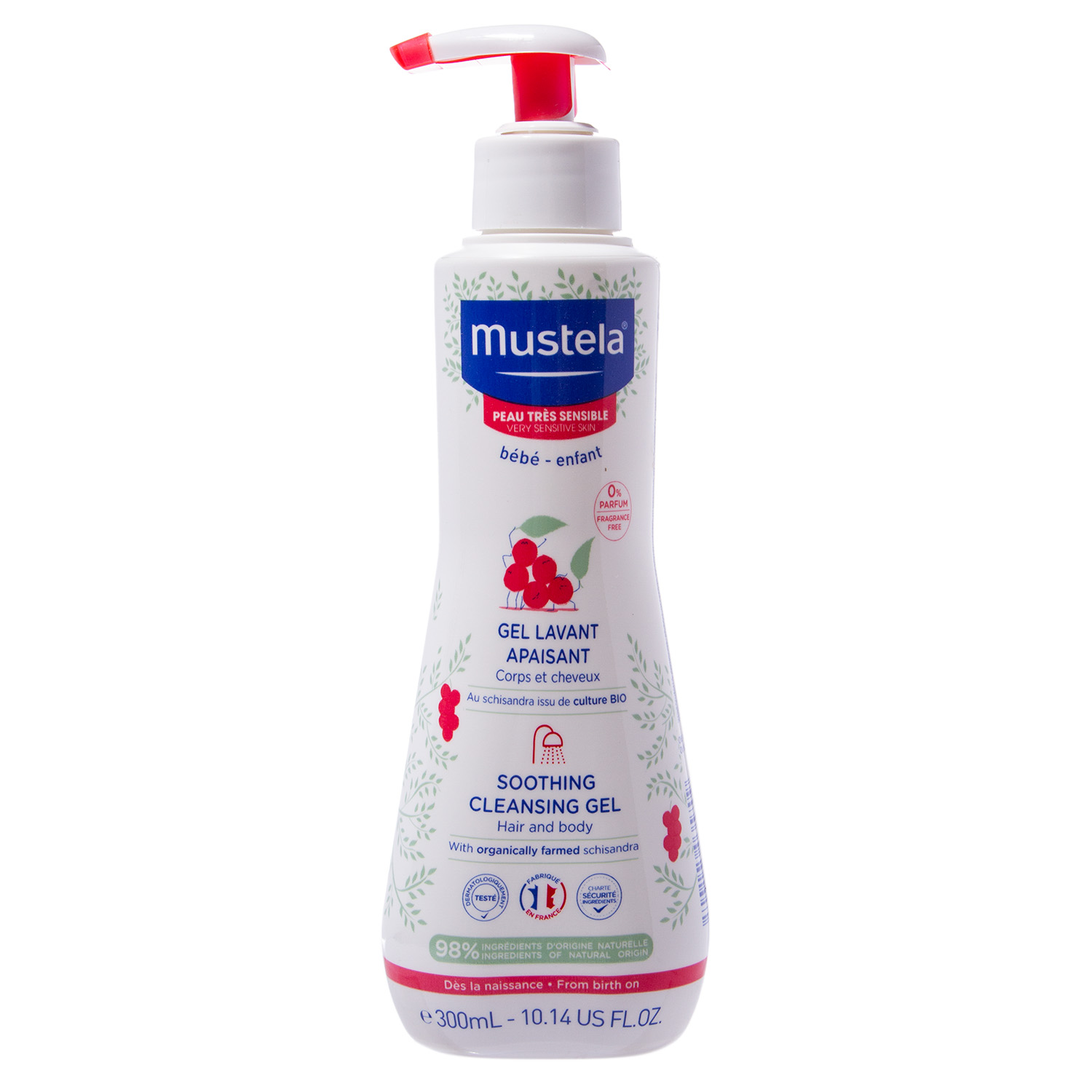

Mustela Очищающий гель для чувствительной кожи, 300 мл (Mustela, Bebe - время купаться)