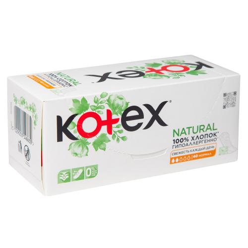 Котекс Ежедневные прокладки Natural нормал, 40 шт (Kotex, Ежедневные), фото-4