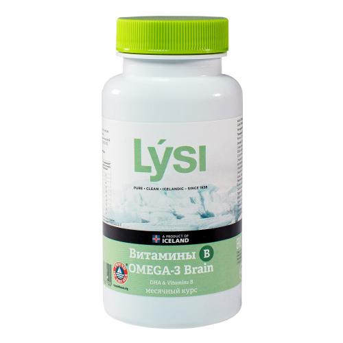 Лиси Комплекс омега-3 Брэйн с витаминами группы В, 60 капсул (Lysi, ), фото-2