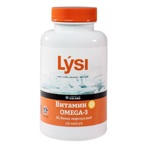 Лиси Омега-3 с витамином Д, 120 капсул (Lysi, ), фото-2