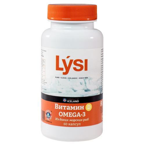 Лиси Омега-3 с витамином Д, 60 капсул (Lysi, ), фото-2