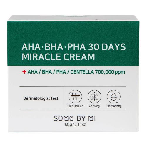 Сам Бай Ми Антивоспалительный крем с AHA, BHA и PHA-кислотами и центеллой азиатской, 50 мл (Some By Mi, AHA-BHA-PHA 30 Days Miracle), фото-2