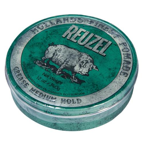 Рузел Помада средней фиксации для укладки мужских волос Grease Medium Hold Hog, 340 г (Reuzel, Стайлинг), фото-2
