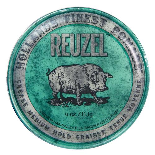 Рузел Помада средней фиксации для укладки мужских волос Grease Medium Hold Pig, 113 г (Reuzel, Стайлинг), фото-3