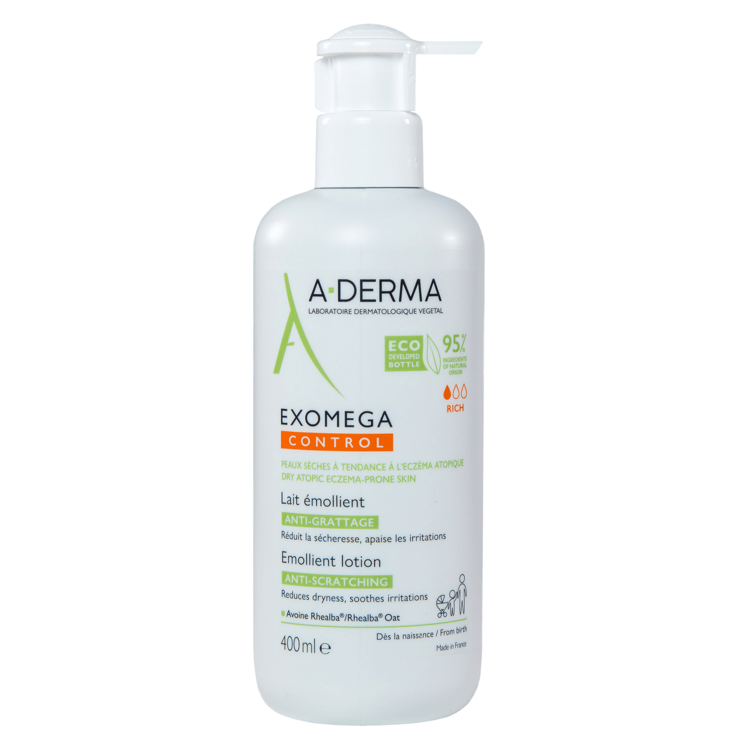 A-Derma Смягчающий лосьон для лица и тела, 400 мл (A-Derma, Exomega Control)
