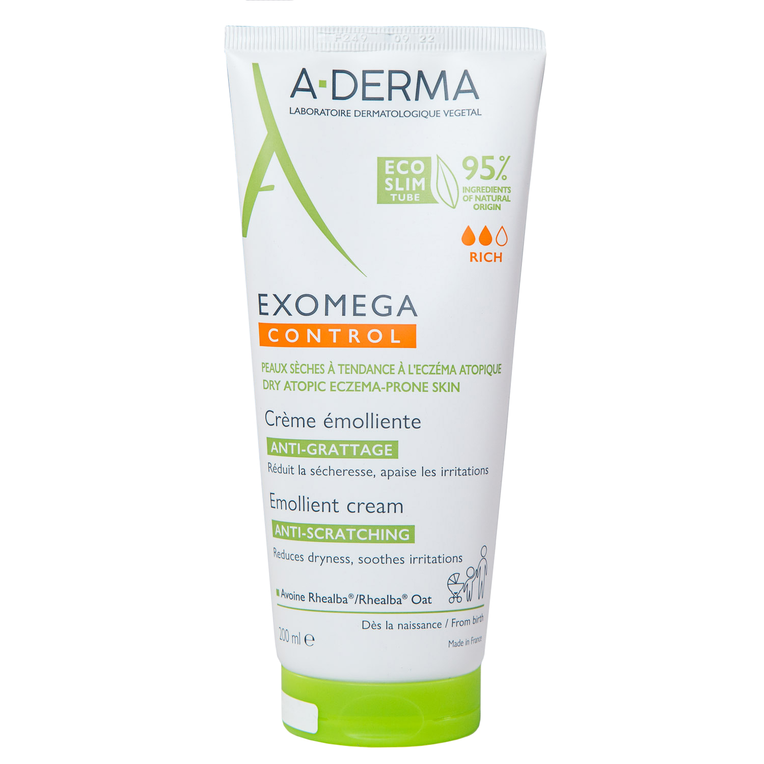 A-Derma Смягчающий крем для лица и тела, 200 мл (A-Derma, Exomega Control)