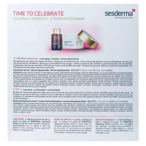 Сесдерма Промонабор Sesretinal: сыворотка 30 мл + увлажняющий крем C-Vit 50 мл (Sesderma, Sesretinal), фото-3