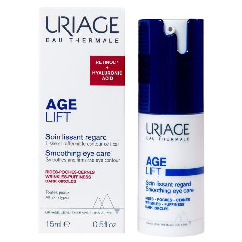 Урьяж Разглаживающий крем для кожи контура глаз, 15 мл (Uriage, Age Lift), фото-2