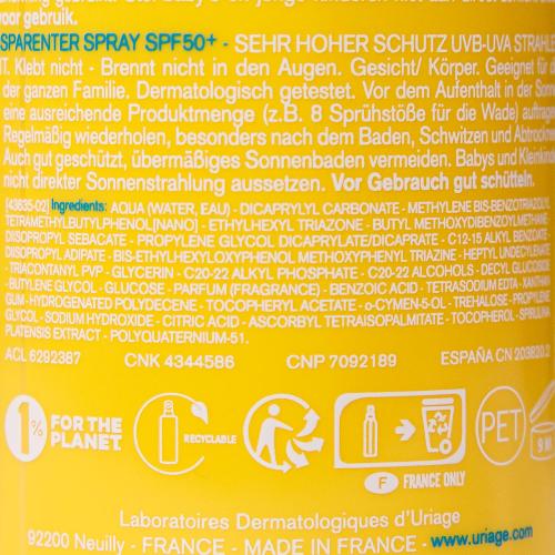 Урьяж Невидимый спрей Invisible Spray SPF 50+, 200 мл (Uriage, Bariesun), фото-4