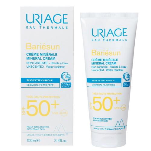 Урьяж Минеральный крем SPF 50+, 100 мл (Uriage, Bariesun), фото-2