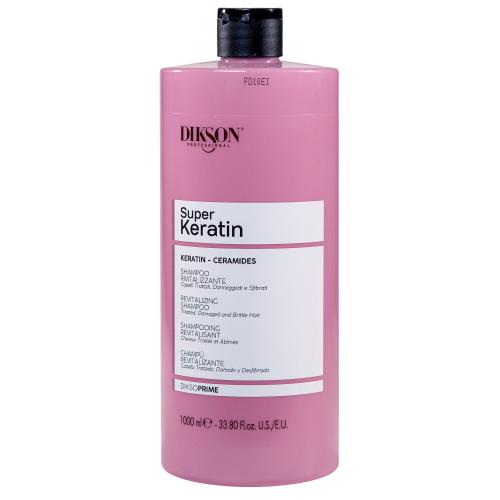 Диксон Восстанавливающий шампунь с кератином и керамидами Shampoo Revitalizing, 1000 мл (Dikson, DiksoPrime, Super Keratin)