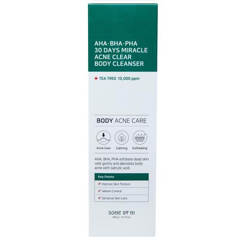 Сам Бай Ми Очищающий гель для тела Acne Clear Body Cleanser с кислотами, 400 г (Some By Mi, AHA-BHA-PHA 30 Days Miracle), фото-2