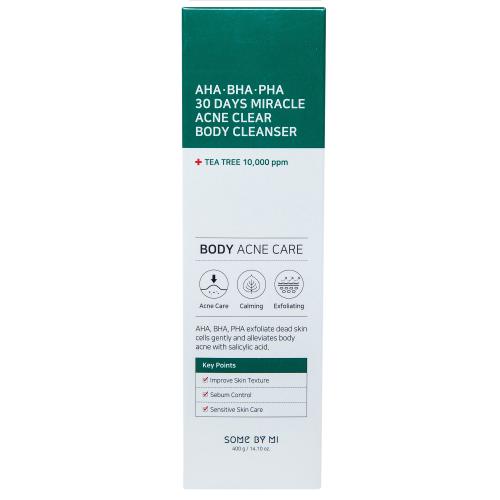 Сам Бай Ми Очищающий гель для тела Acne Clear Body Cleanser с кислотами, 400 г (Some By Mi, AHA-BHA-PHA 30 Days Miracle), фото-2