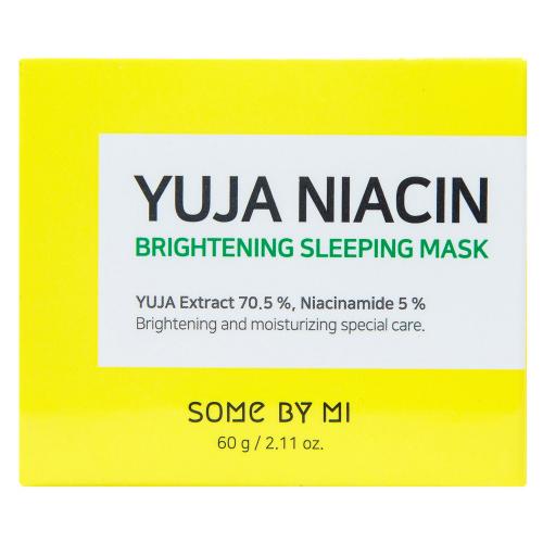 Сам Бай Ми Осветляющая ночная маска с экстрактом юдзу Brightening Sleeping Mask, 60 г (Some By Mi, Yuja Niacin), фото-2