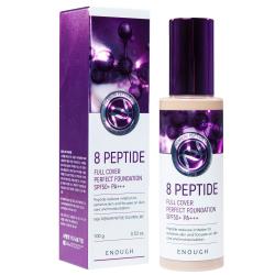Тональный крем с пептидами 8 Peptide Full Cover Perfect Foundation SPF50+ PA+++, 100 г