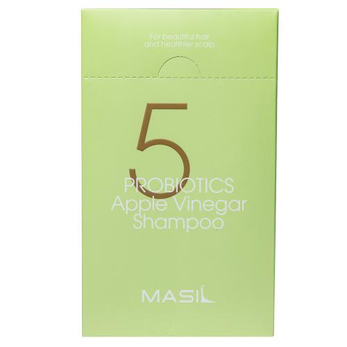 Масил Шампунь с яблочным уксусом и пробиотиками против перхоти Probiotics Apple Vinegar Shampoo, 8 х 20 мл (Masil, ), фото-2