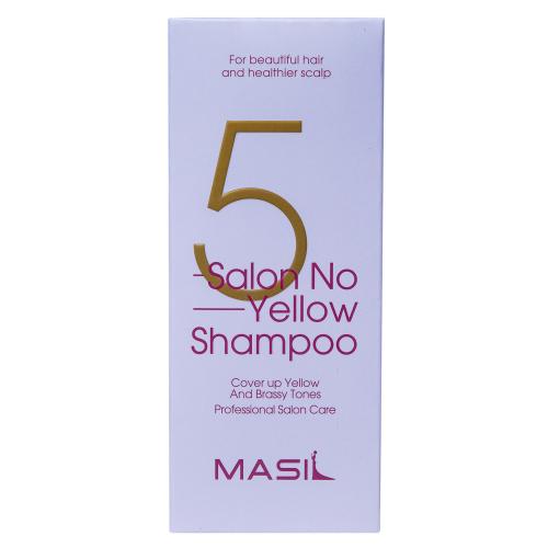 Масил Тонирующий шампунь против желтизны для осветлённых волос Salon No Yellow Shampoo, 150 мл (Masil, ), фото-2