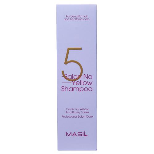 Масил Тонирующий шампунь против желтизны для осветлённых волос Salon No Yellow Shampoo, 300 мл (Masil, ), фото-2