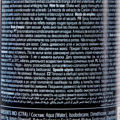 Каарал Несмываемый тонирующий спрей-кондиционер Tonalizing Spray, 200 мл (Kaaral, Blonde Elevation, Charcoal), фото-5