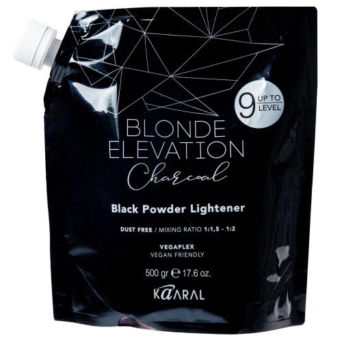 Каарал Черная обесцвечивающая пудра Black Powder Lightener, 500 г (Kaaral, Blonde Elevation, Charcoal), фото-2