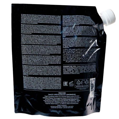 Каарал Черная обесцвечивающая пудра Black Powder Lightener, 500 г (Kaaral, Blonde Elevation, Charcoal), фото-3